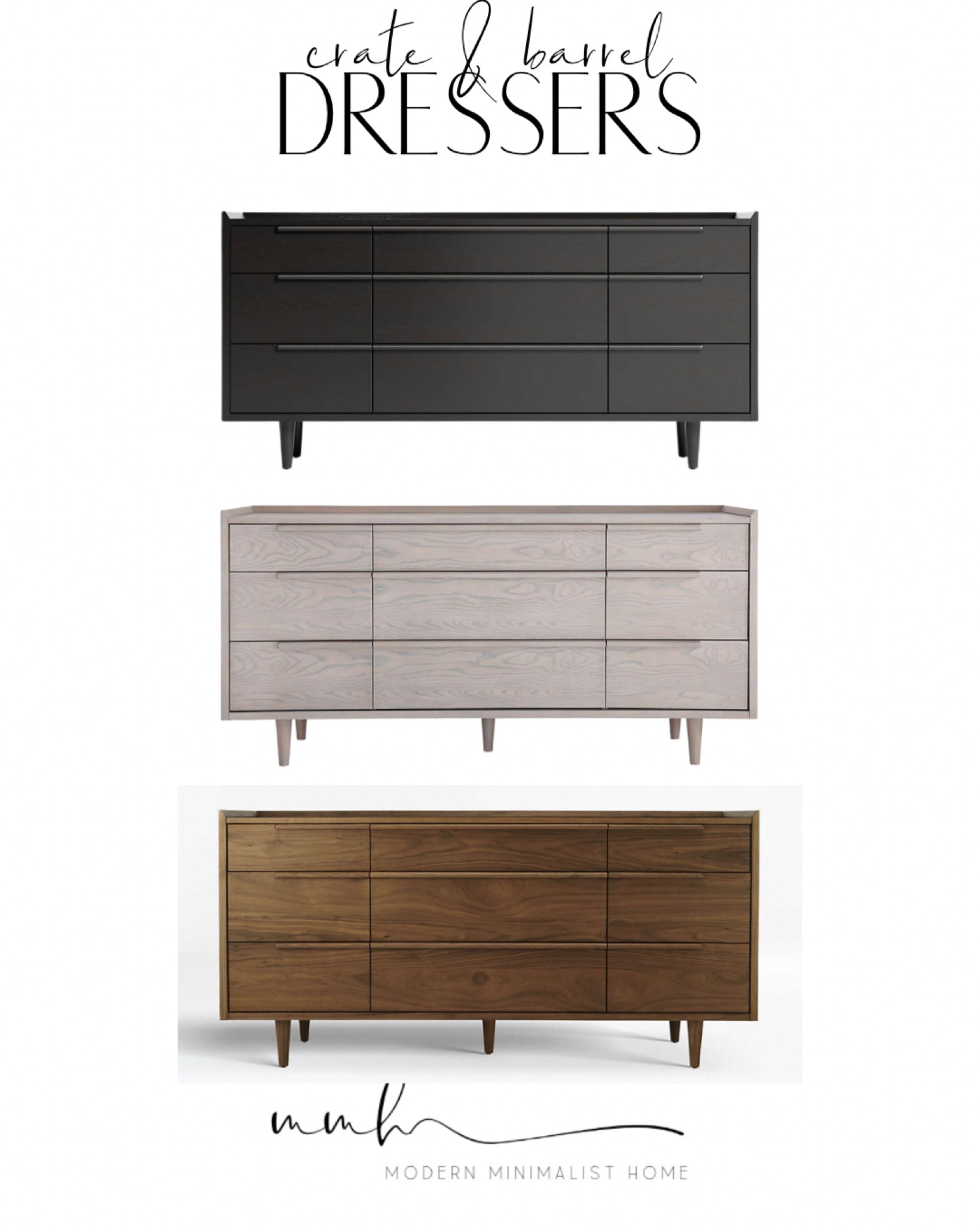 Modern minimalist outlet dresser