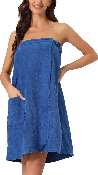 Womens Towel Wrap Robe Bathrobe Spa Towels for Shower Bath Gym | Amazon (US)