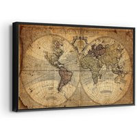 Ancient World Map Print On Canvas Globe Earth Continents Oceans Tan Vintage Atlas Educational Wall A | Etsy (CAD)