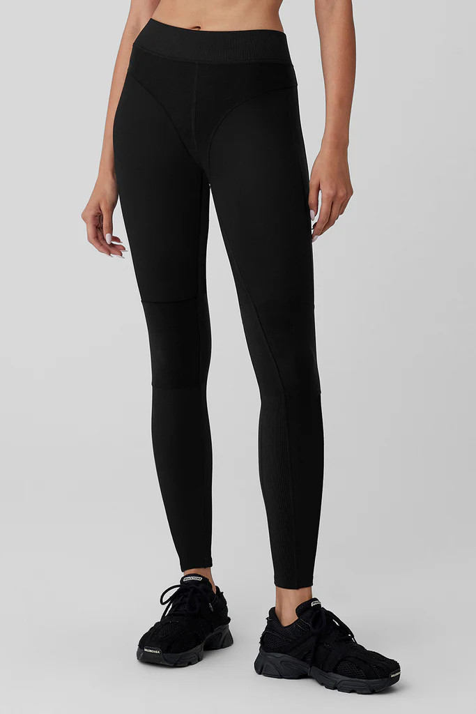 Alosoft High-Waist Head Start Legging - Black | Alo Yoga (US)
