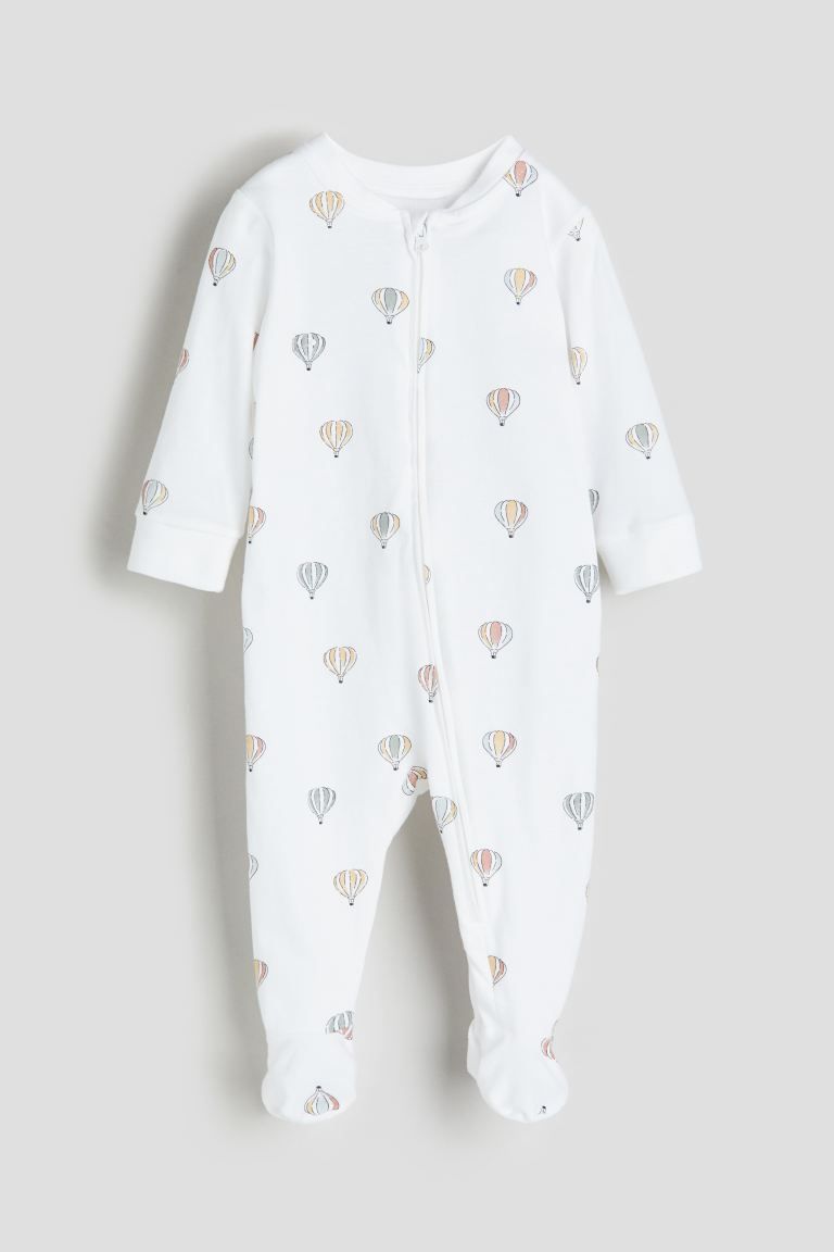 Pajama Jumpsuit with Covered Feet | H&M (US + CA)