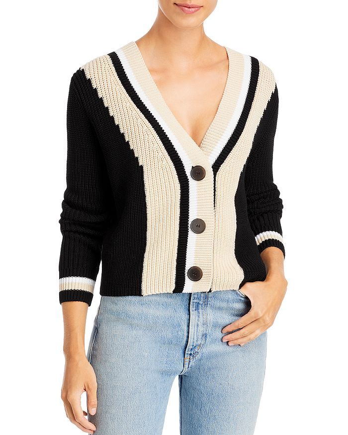 Varsity Button Front Cardigan | Bloomingdale's (US)