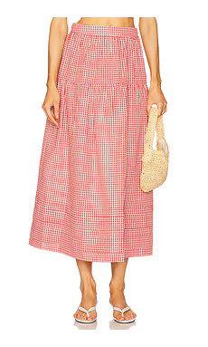 Elodie the Label Jamie Skirt in Red Gingham from Revolve.com | Revolve Clothing (Global)