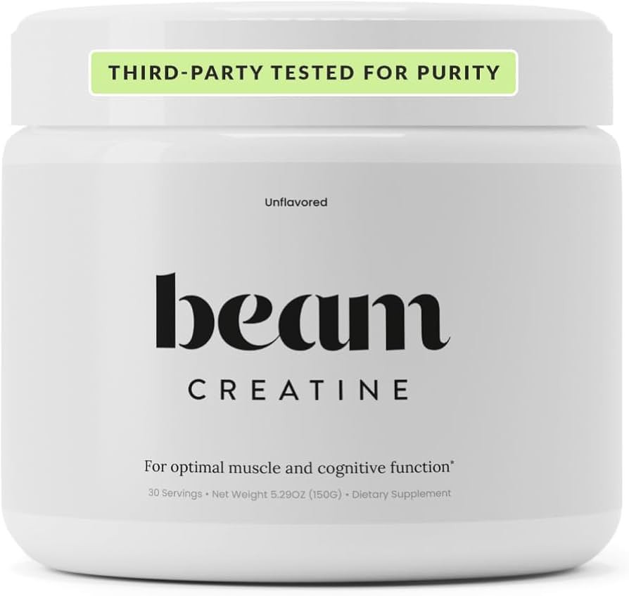 BEAM Creatine Monohydrate Powder \u2013 5g Micronized Creatine Monohydrate, Third Party Tested Cr... | Amazon (US)