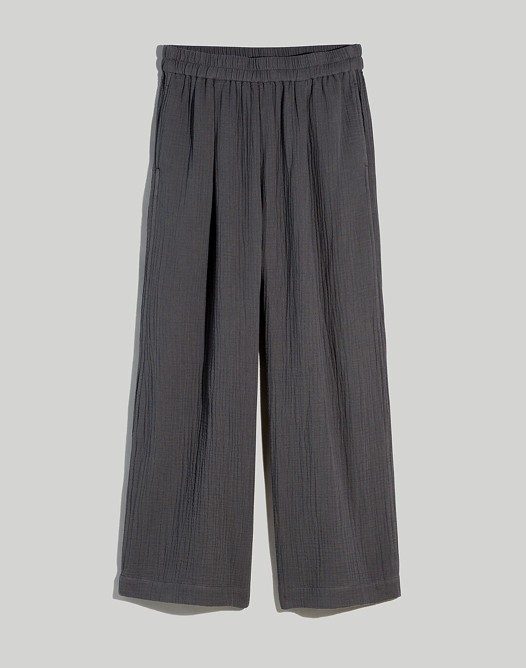 The Plus Untailored Wide-Leg Crop Pant in Lightspun | Madewell