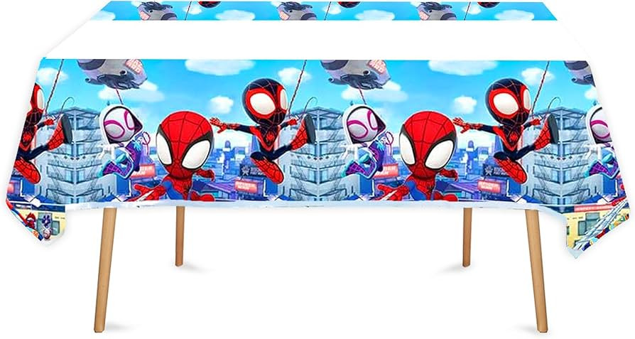 2pcs Birthday Party Tablecloth Table Cover Birthday Supplies Decorations (Style 7) | Amazon (US)
