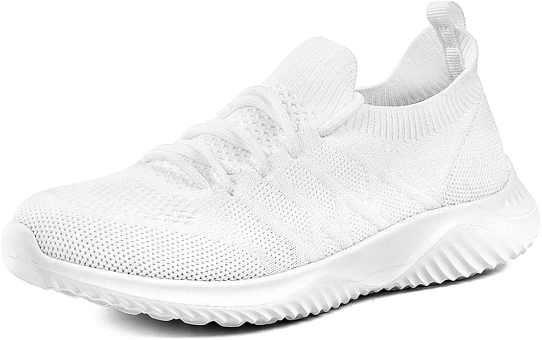 Akk Womens Walking Tennis Shoes - Slip On Memory Foam Lightweight Casual Sneakers for Gym Travel ... | Amazon (US)