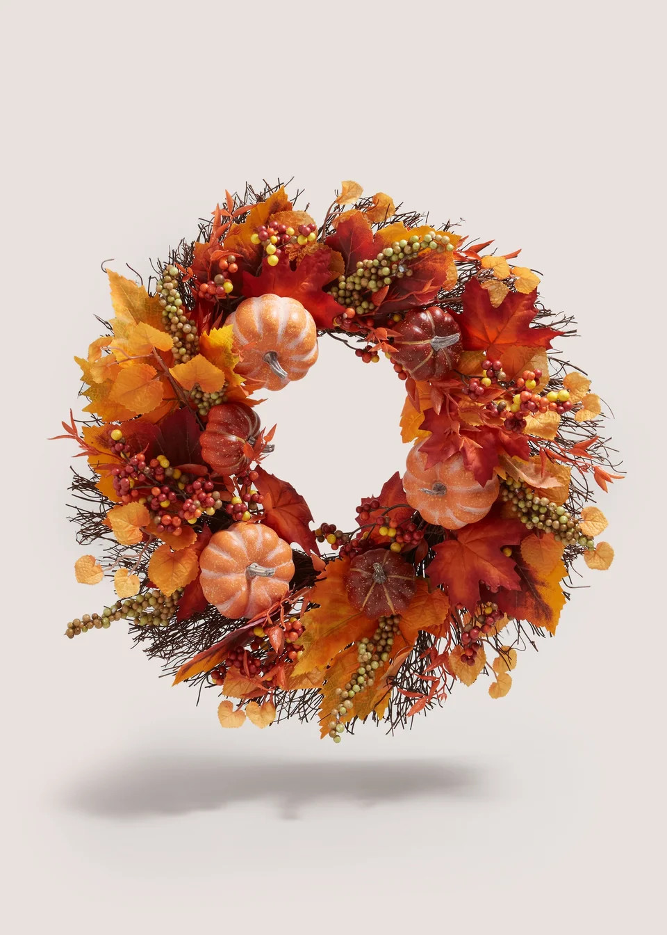 Orange Pumpkin Wreath | Matalan (UK)