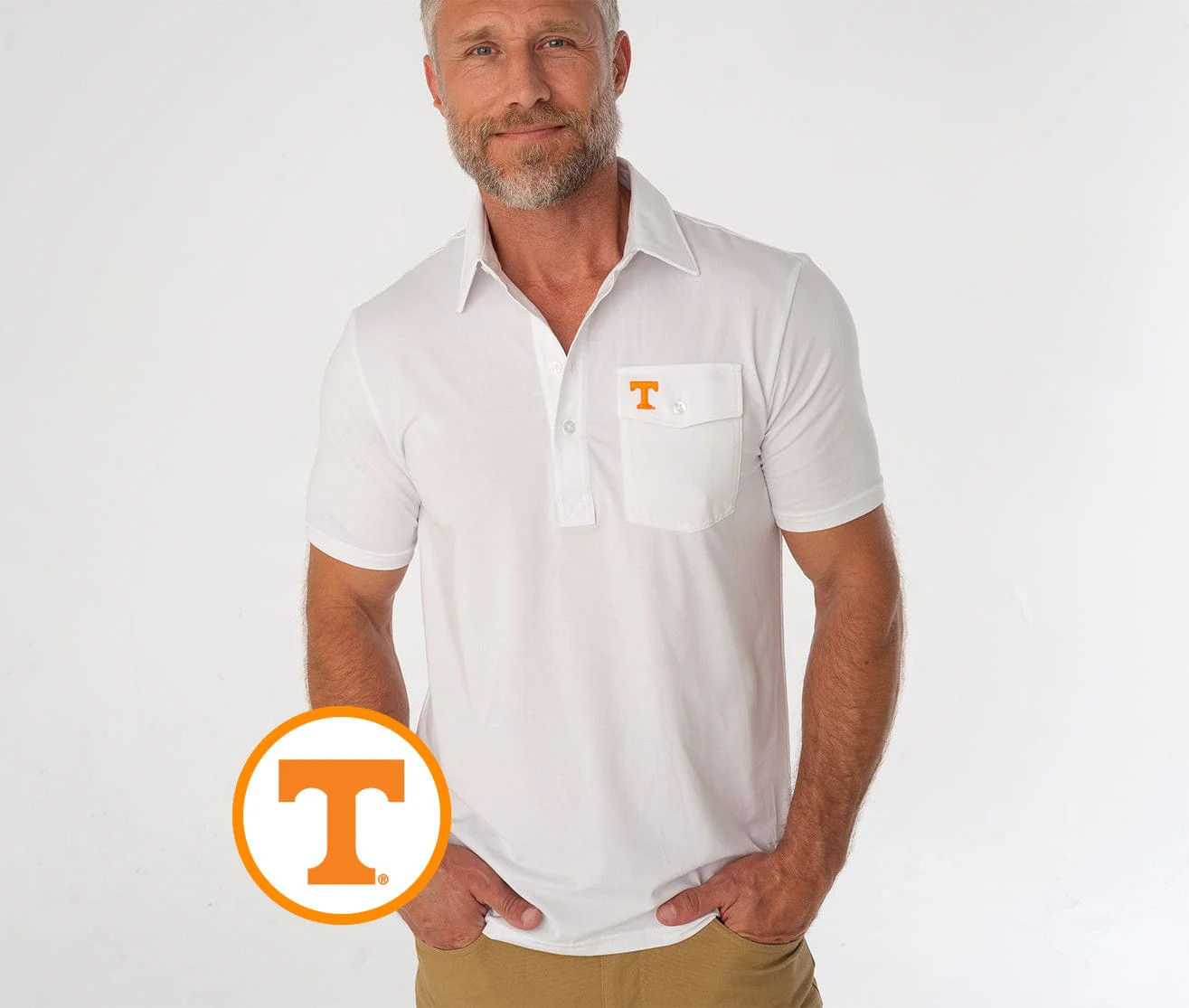 Tennessee - Coach's Performance Players Shirt - T - White | Criquet Apparel