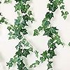 3 Strands Artificial Vines Kit, 71" Silk Eucalyptus Ivy Garland Green Leaves Natural Odorless, Fa... | Amazon (US)
