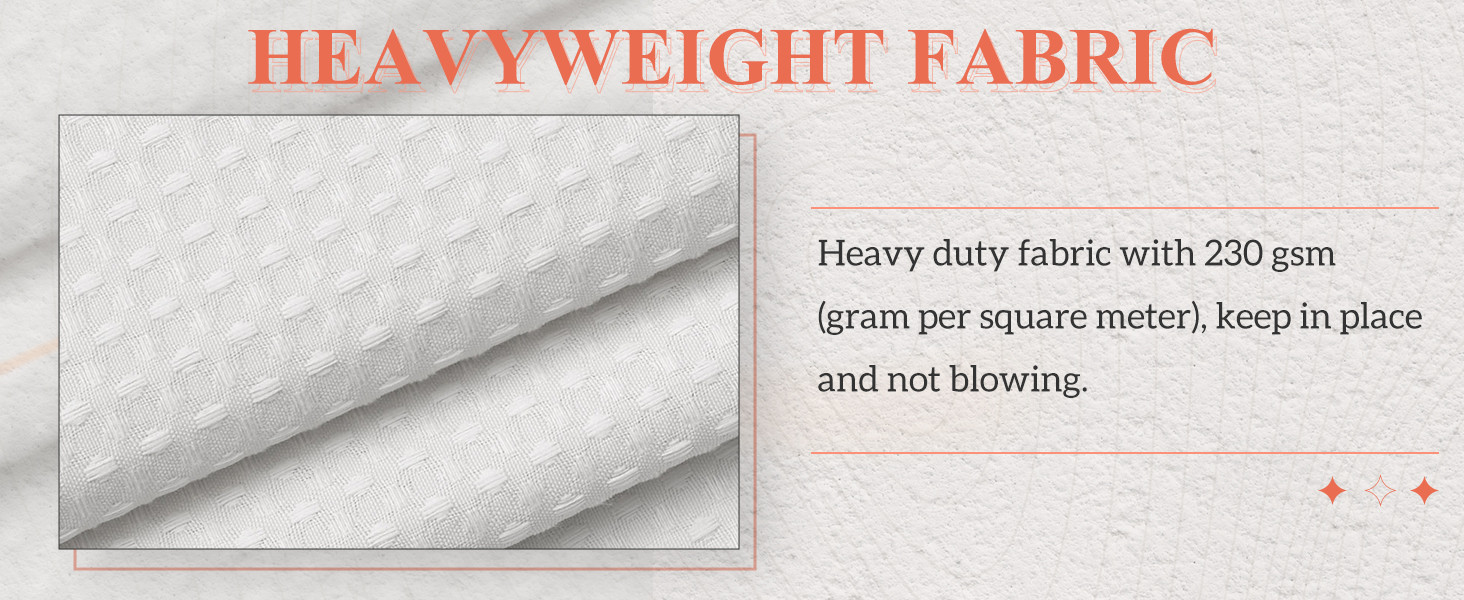 Extra Long Shower Curtain with 84 inch Height, Fabric, Waffle Weave, Hotel Luxury Spa, Water Repe... | Amazon (US)