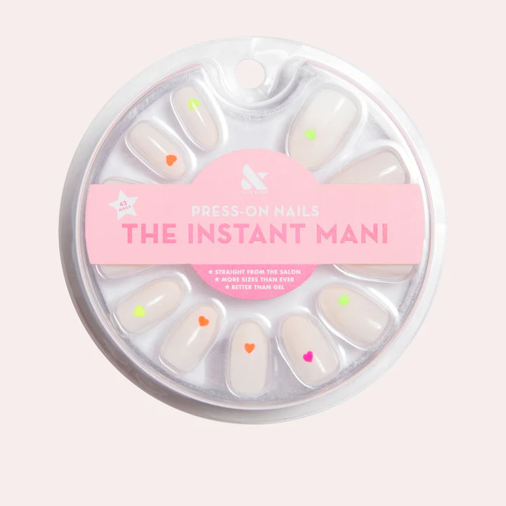 Neon Hearts | Oval | Medium | Olive & June