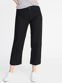 Mid-Rise Slim Wide-Leg Chinos for Women | Old Navy US
