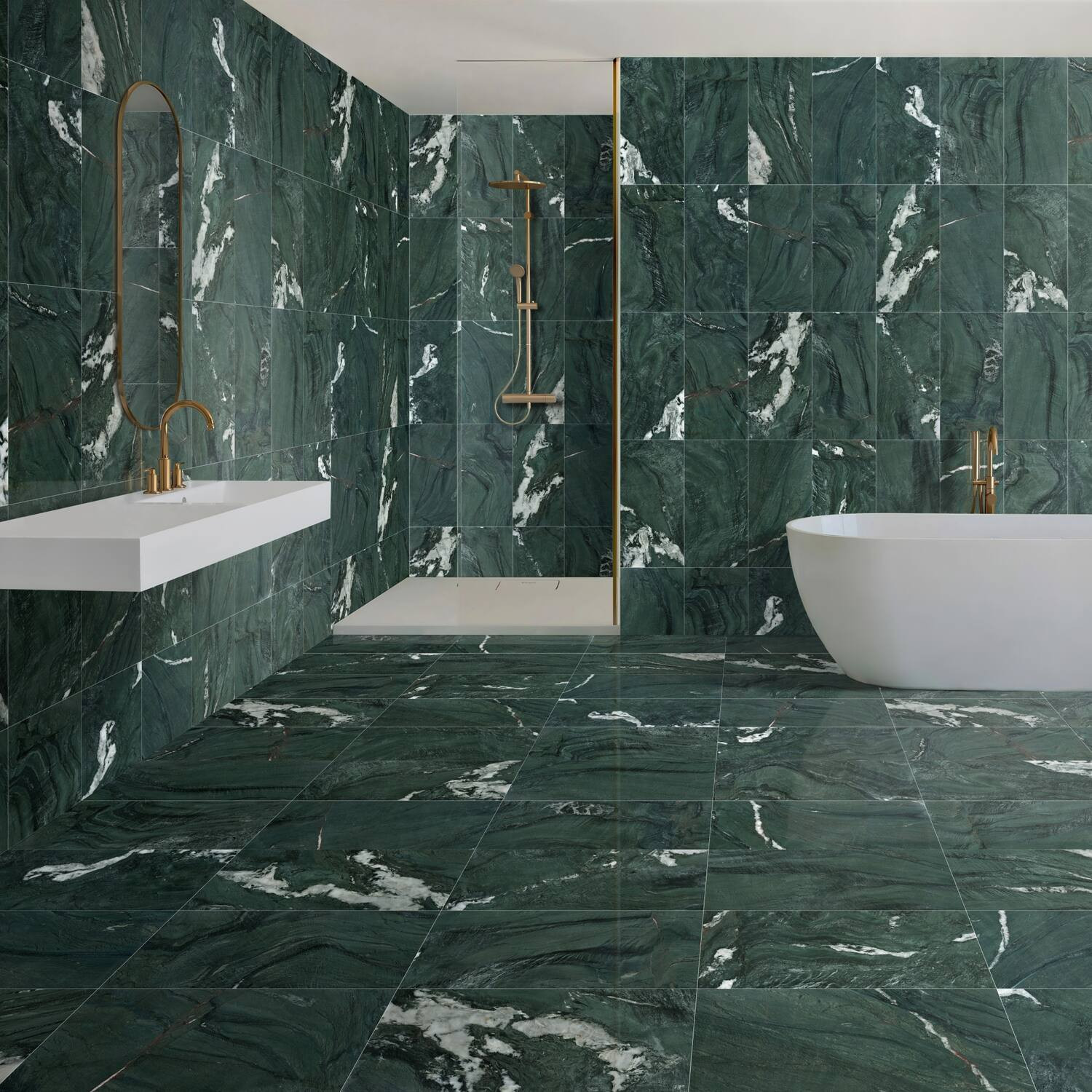 GOODSILO - Premium Green Natural Marble Tiles for Elegant Wall and Floor Applications - Green,Green Multi | Best Buy U.S.