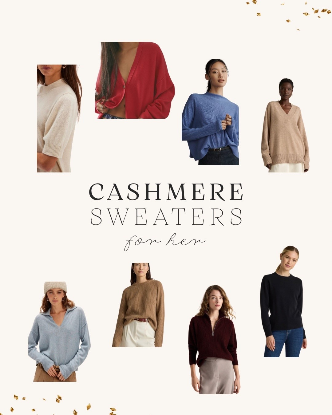 Cashmere always makes a great gift! They are classics that will never go out of style.

Both Free People and Quince have discounted cashmere sweaters for Cyber Monday, along with those available through Anthropologie’s site wide sale!

I’ve linked ones I would gift or buy for myself below. I’m still debating which one to get from Free People’s $98 cashmere sale through today! (That’s  50% off!)

#giftsforher

#LTKHoliday #LTKGiftGuide #LTKCyberWeek