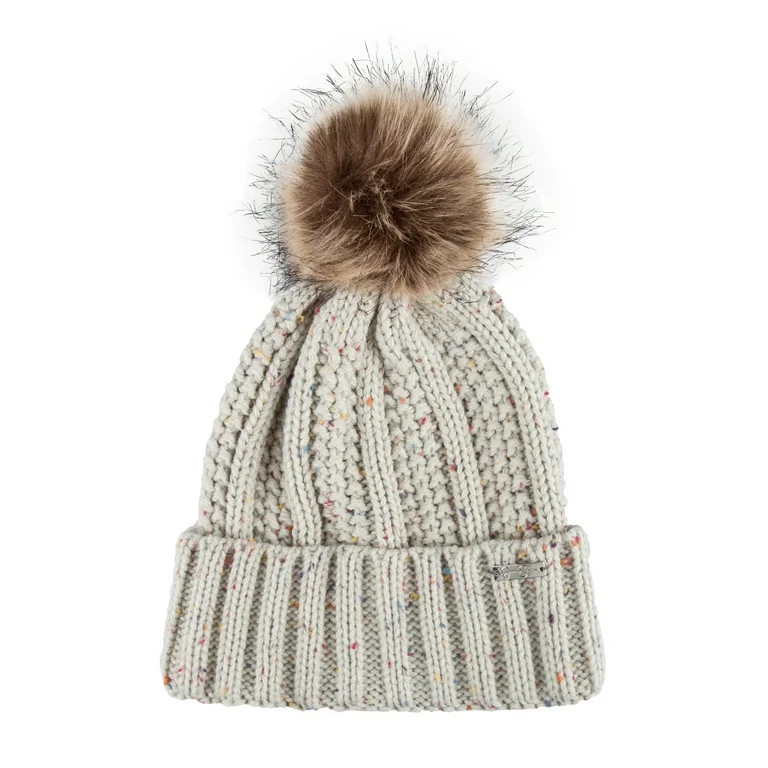 Jessica Simpson Women's Speckled Ribbed Knit Beanie Hat | Walmart (US)