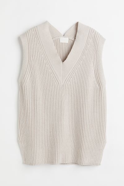 Rib-knit Sweater Vest | H&M (US + CA)