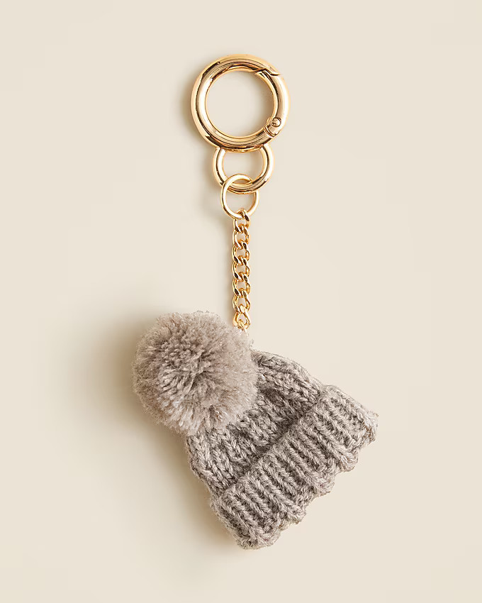 Pom-pom beanie bag charm | J. Crew US