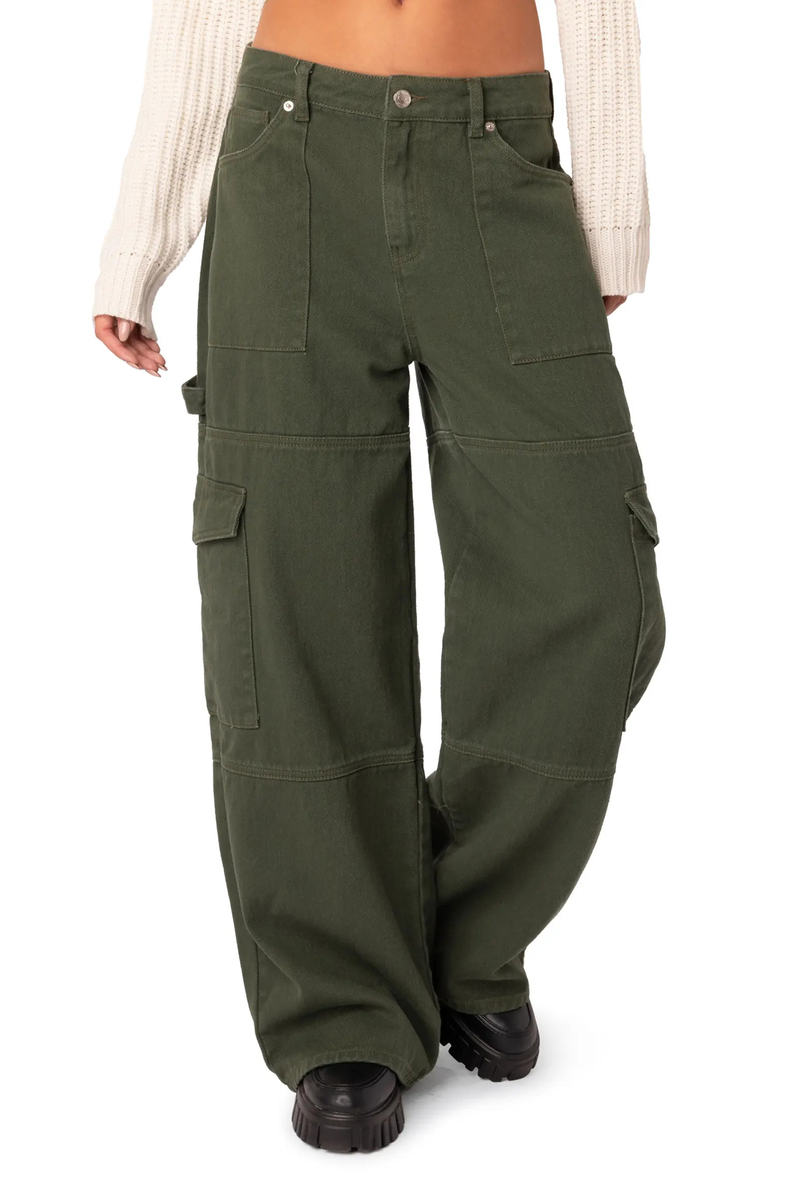 EDIKTED Ember Denim Cargo Pants (Women) | Nordstrom | Nordstrom
