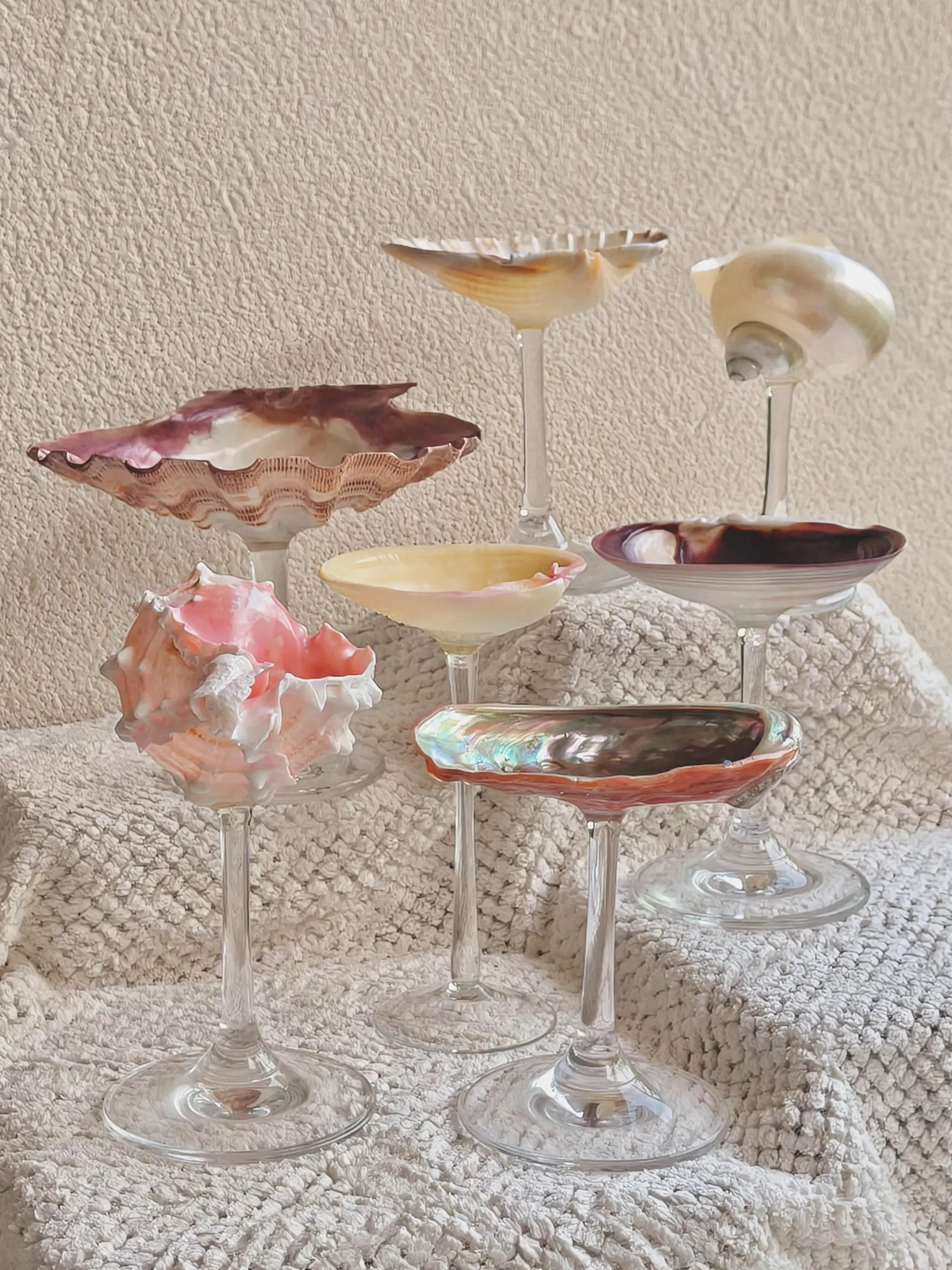 Seashell Wine Glasses, Shell Martini Glasses, Wedding Bridesmaid Gift, Birthday Gift Bachelorette... | Etsy (Global)