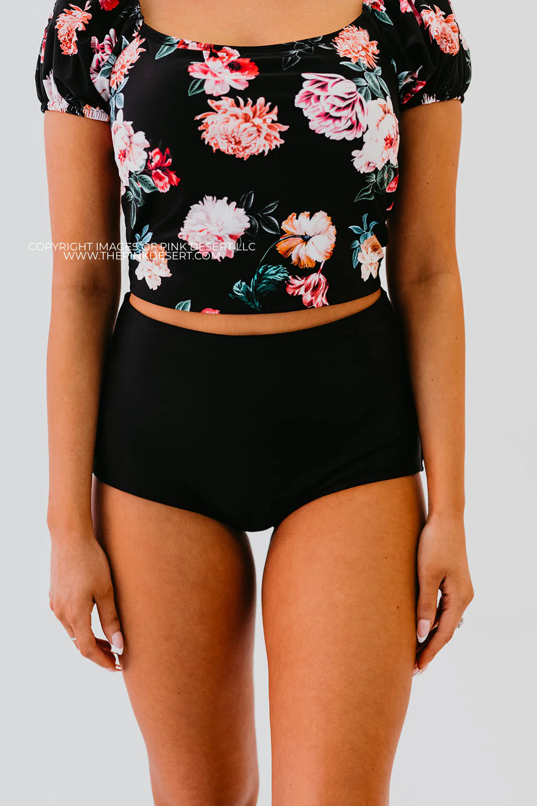 HIGH WAIST SWIM BOTTOM IN BLACK BY PINK DESERT | Pink Desert