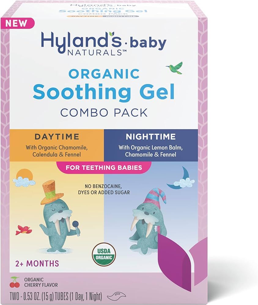 Hyland's Naturals Baby - Organic Day/Night Soothing Gel Combo Pack, Natural Relief of Oral Discom... | Amazon (US)