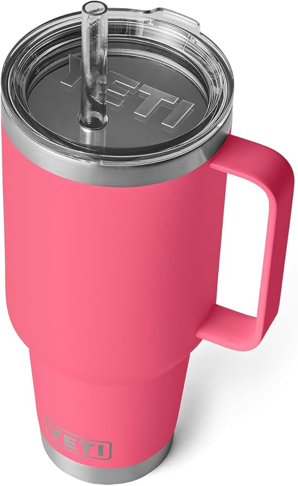 YETI Rambler 42 oz Straw Mug, Vacuum Insulated, Stainless Steel, Tropical Pink | Amazon (US)
