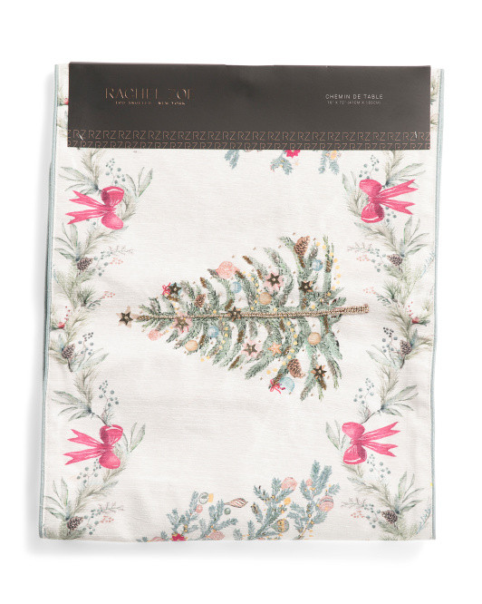 16x72 Bows And Trees Table Runner | TJ Maxx