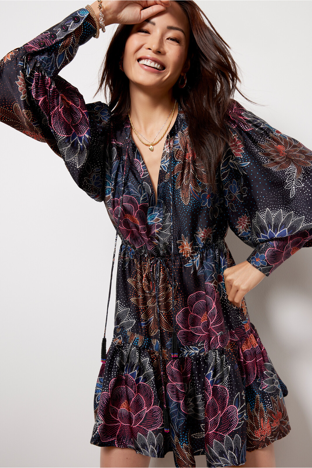 Sparkle Flowers Mini Dress | Evereve