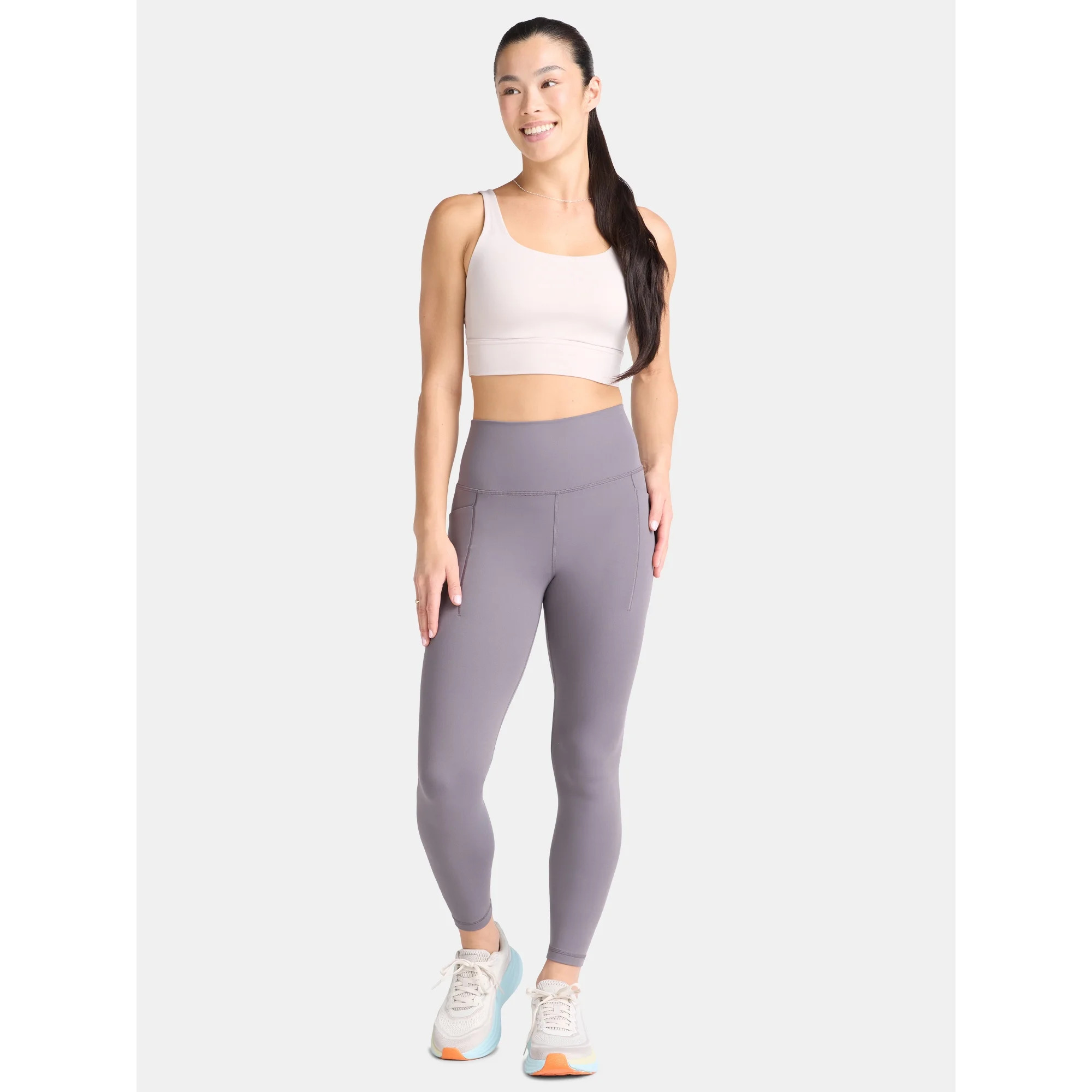 Avia Women's and Women's Plus SoftSculpt High Rise Full Length Leggings with Pockets, Sizes XS-4X... | Walmart (US)
