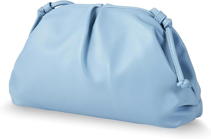 BRYCTSISEN Elegant Vegan Leather Clutch Bag for Women Dressy Pleated Cloud Dumpling Purse Super S... | Amazon (US)