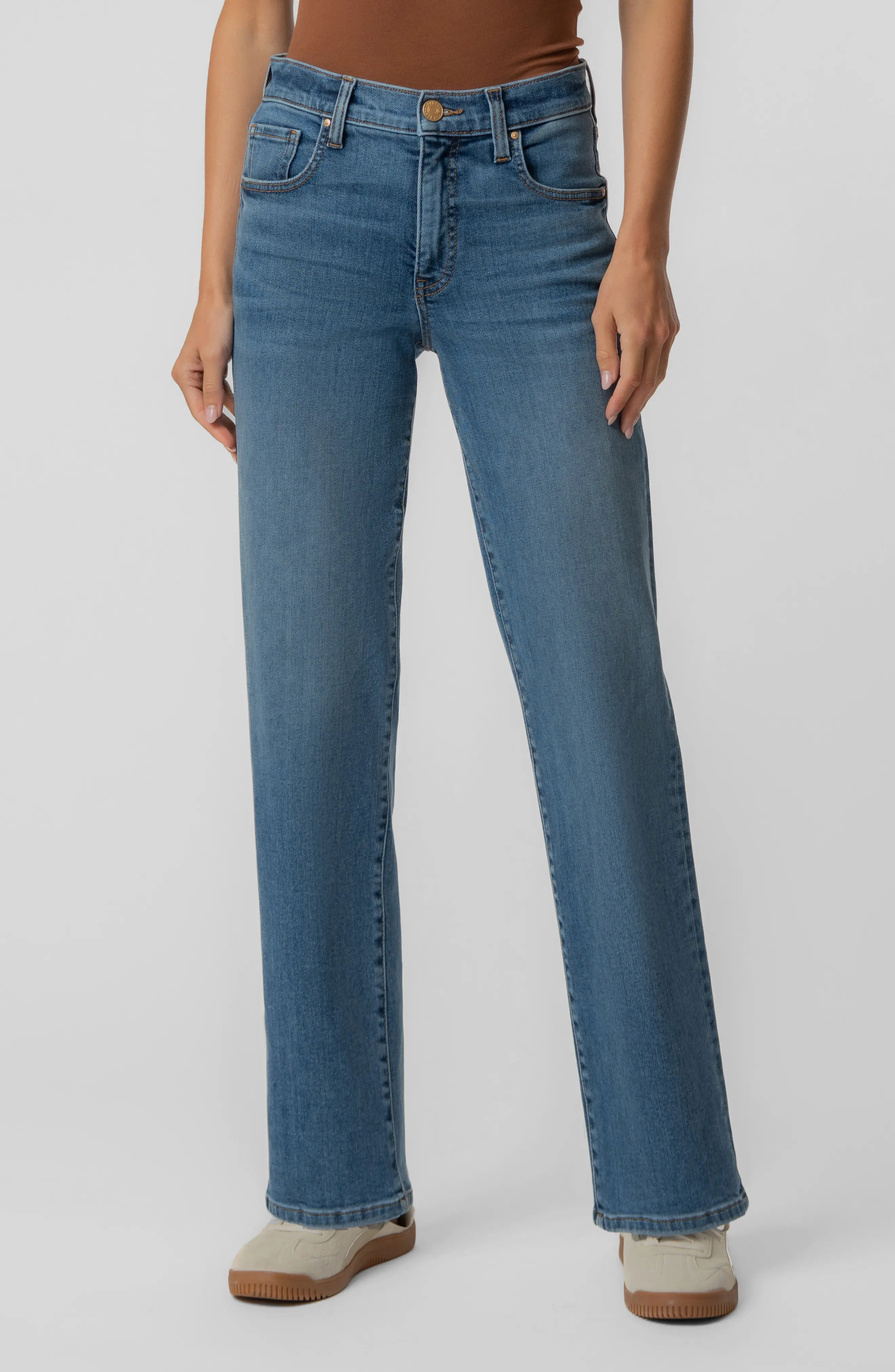 KUT from the Kloth Avery Fab Ab Slim Straight Leg Jeans (Women) | Nordstrom | Nordstrom
