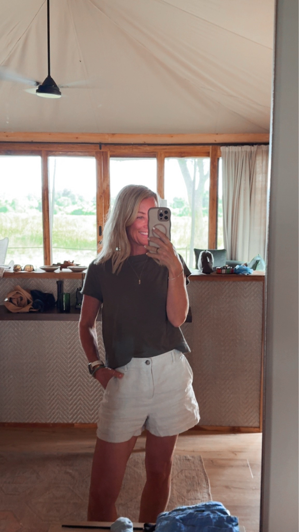 Comfy & casual 

Tee: small
Shorts: 2

#LTKootd #LTKOver40 #LTKTravel