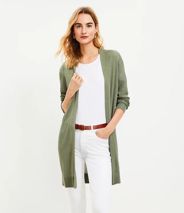 Long Open Cardigan | LOFT