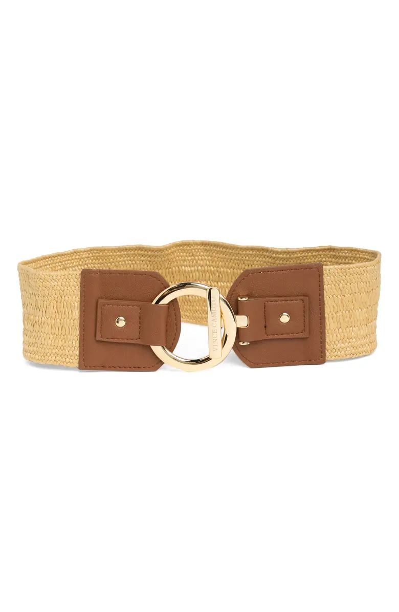 Vince Camuto Toggle Buckle Woven Raffia Belt | Nordstromrack | Nordstrom Rack