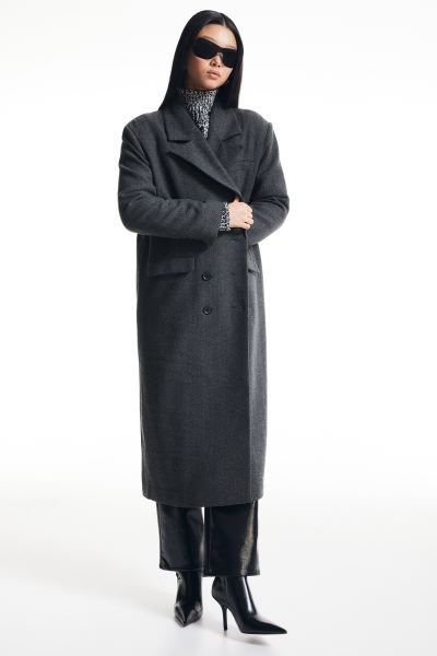 Double-breasted twill coat | H&M (UK, MY, IN, SG, PH, TW, HK)