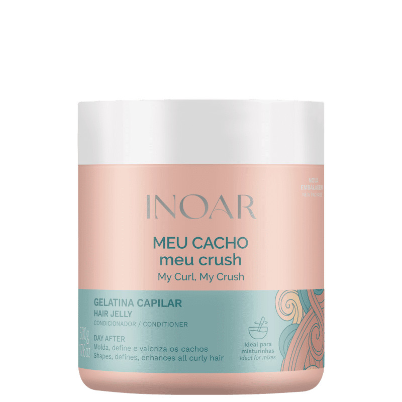 Inoar Meu Cacho, Meu Crush
            
                 - Gelatina Ativadora de Cachos 500g | Beleza Na Web (BR)