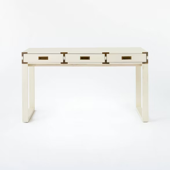 Blue Creek Campaign Desk Cream - Threshold™ designed with Studio McGee | Target