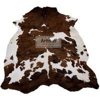 Tricolor Cowhide Rug/ Size | 7'x6' Ft, 6'x5'5"" Ft/ Premium Quality Cow Skin Rug Leather Carpet | Etsy (US)