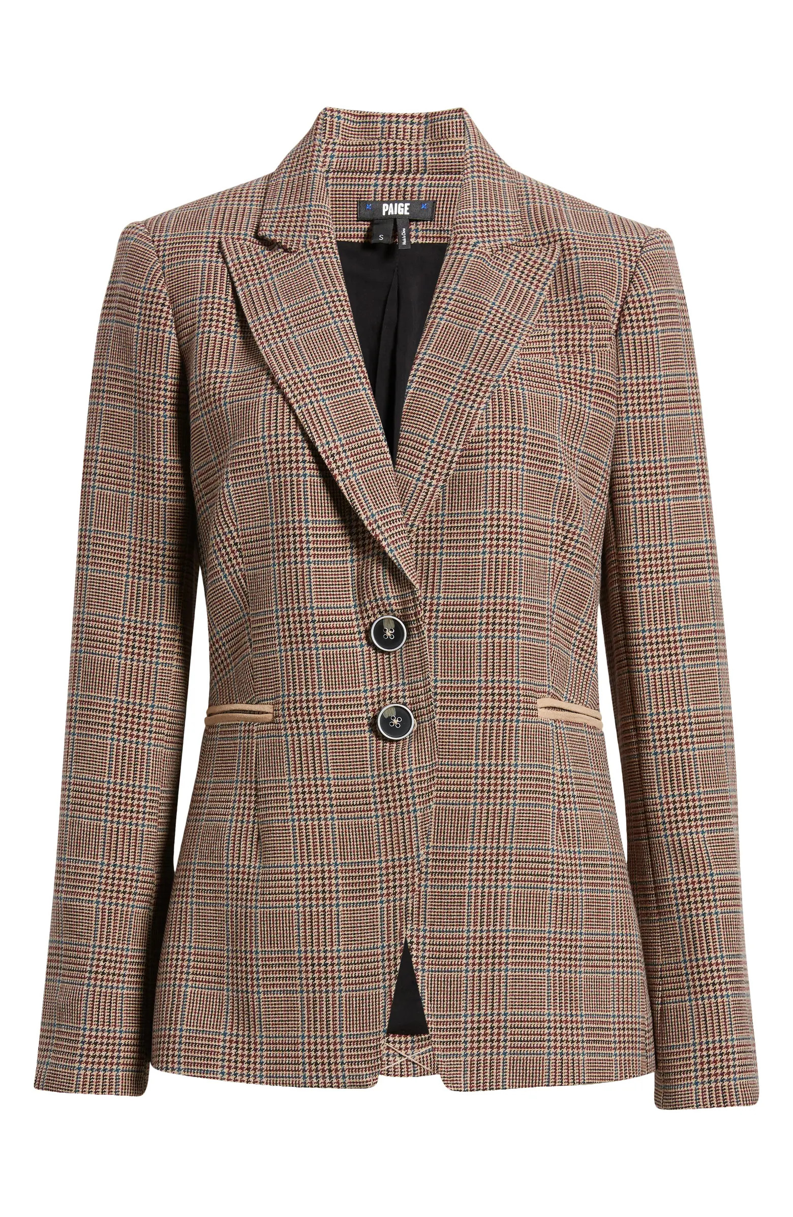 PAIGE Chelsee Plaid Blazer | Nordstrom | Nordstrom