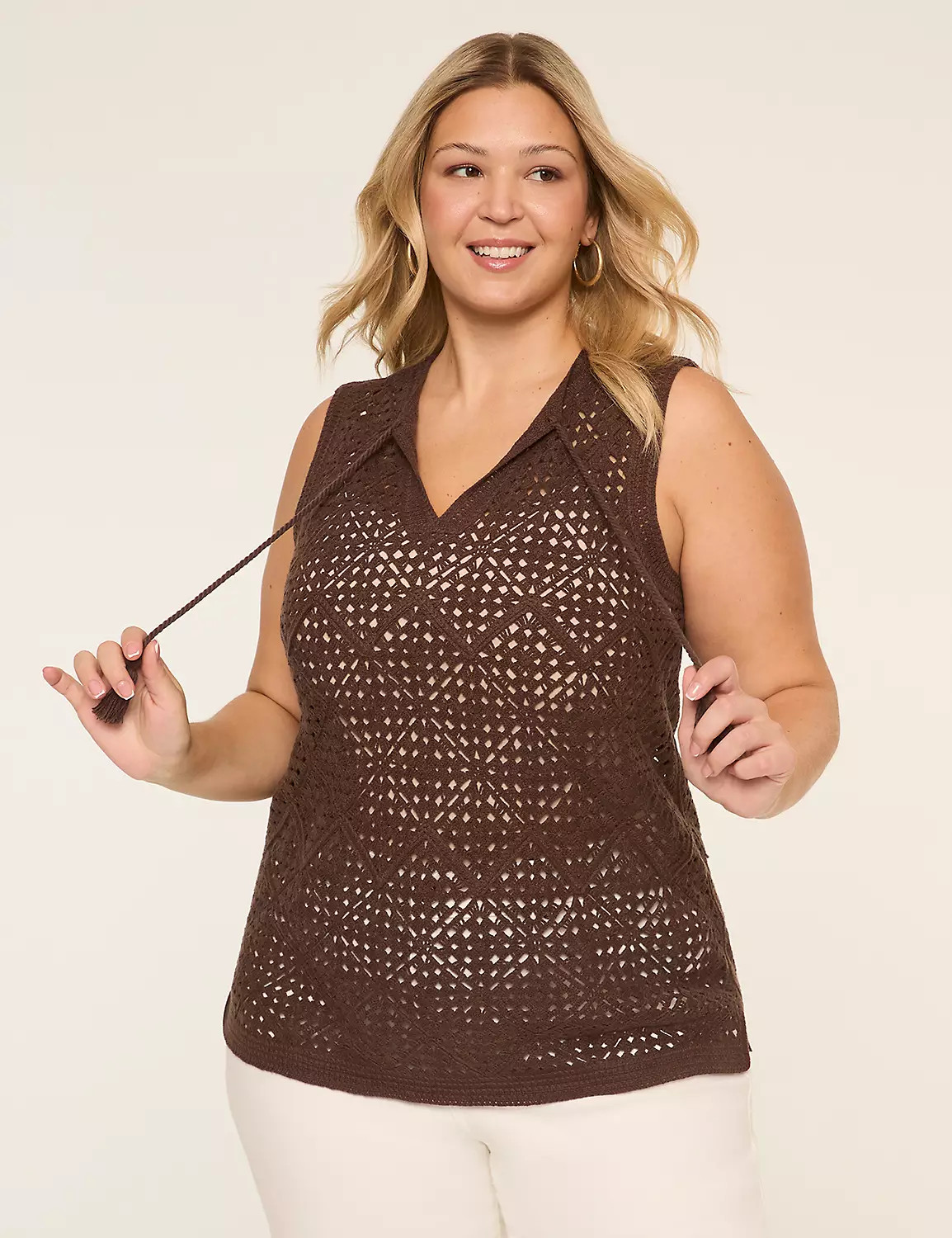 Tassel Tie Sweater Tank | Lane Bryant (US)