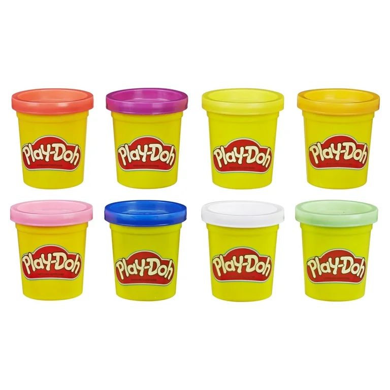 Play-Doh Rainbow Colors 8 Pack of 2-Ounce Cans, Back to School Supplies - Walmart.com | Walmart (US)