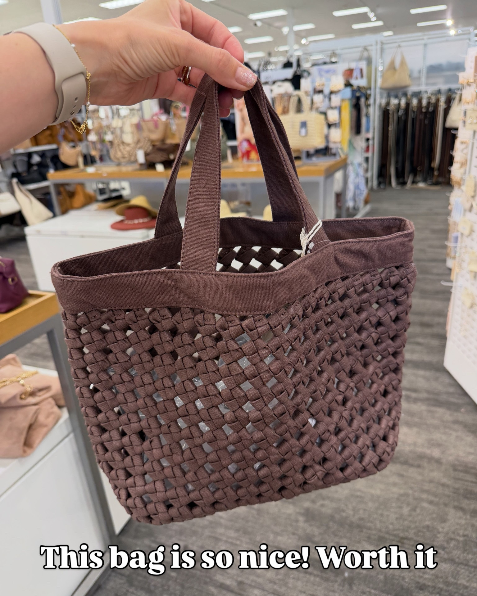 Target woven bag, good size and nice quality #targetfashion
