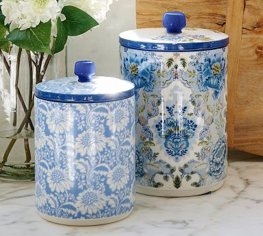 Kravet Arboretum Stoneware Cookie Jars | Pottery Barn (US)