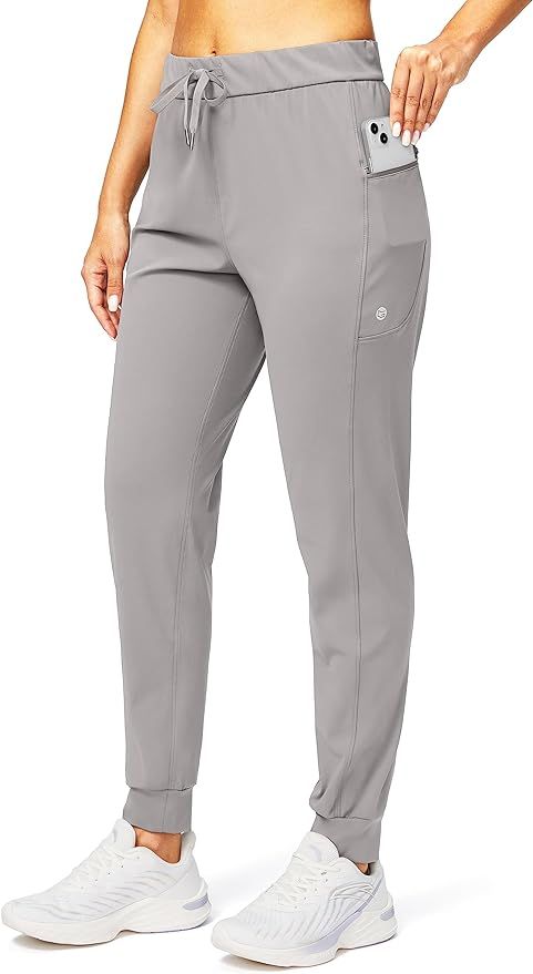 G Gradual Women's Joggers Pants with Zipper Pockets Stretch Tapered Athletic Joggers for Women Lo... | Amazon (US)