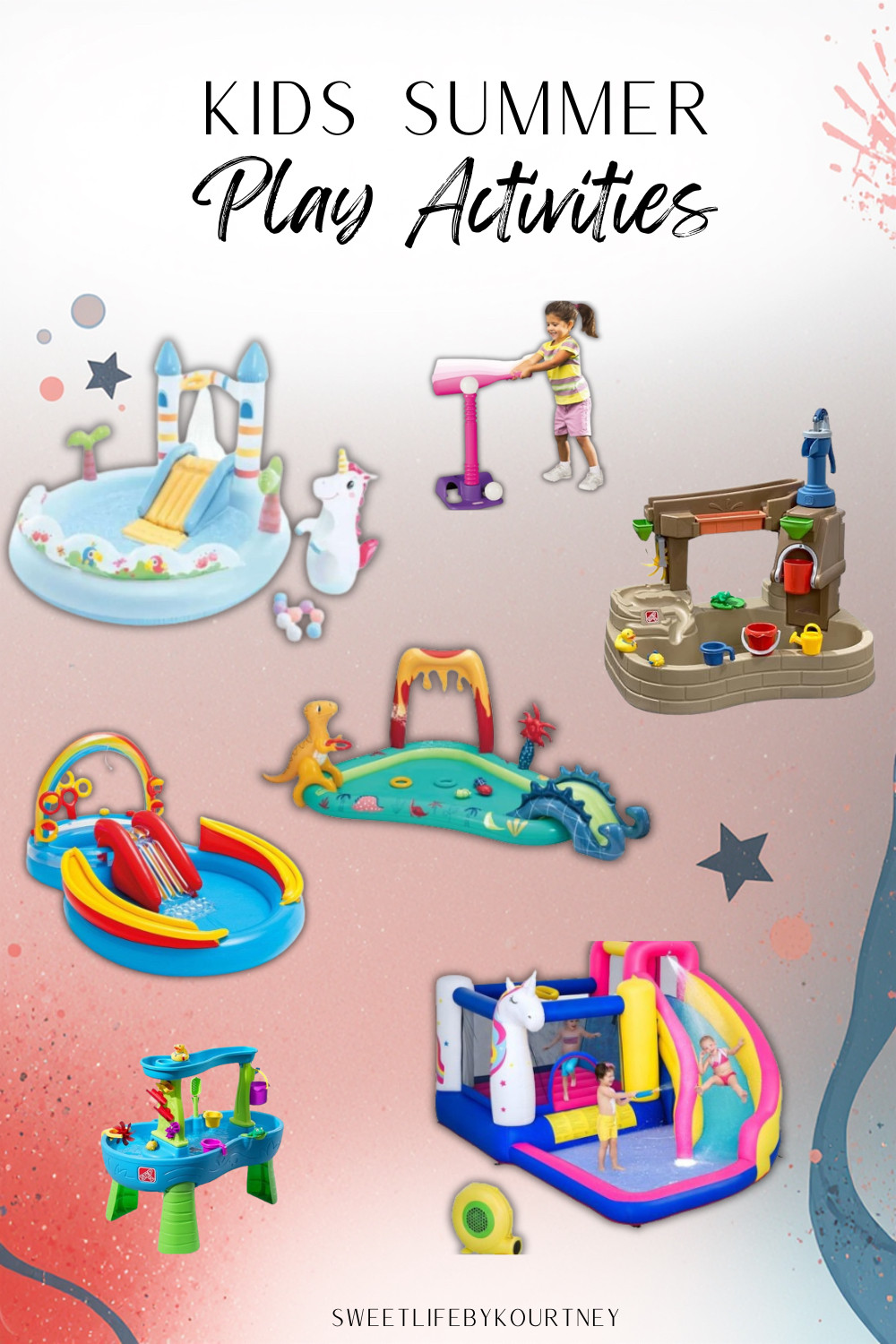 Kids summer play activities for keeping little ones busy outside all season ☀️ Perfect for backyard play, water days, birthday fun, and easy summer entertainment. #LTKKids #KidsSummerActivities #OutdoorPlay #SummerMustHaves #BackyardFun #SweetLifeByKourtney 

 #LTKSeasonal #LTKSwim #LTKKids