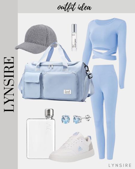 Chic and trendy blue workout set. Follow for more outfit inspiration!

#LTKshoecrush #LTKitbag #LTKfitness