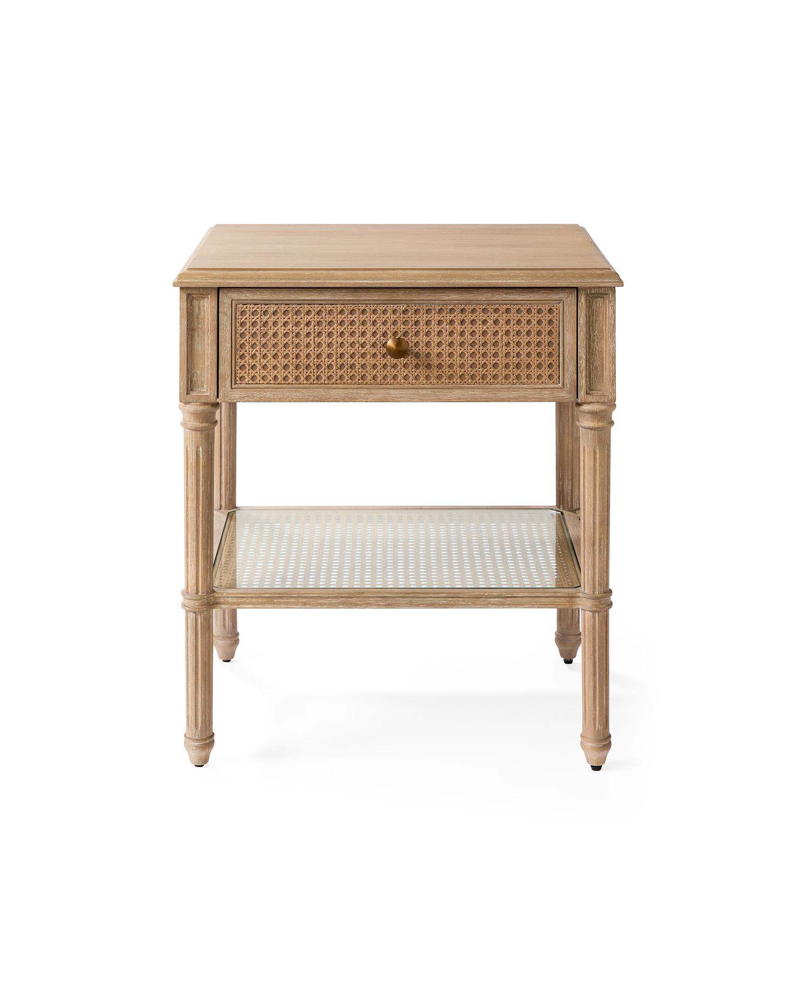 Serena & Lily Harbour Cane Nightstand | Serena and Lily