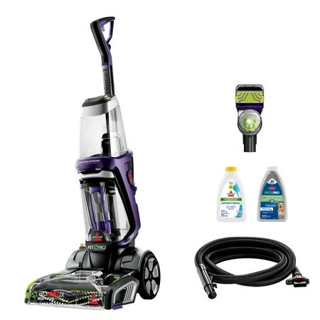 BISSELL ProHeat 2X Revolution Pet Pro Upright Deep Cleaner, for Carpets and Upholstery, TurboStrength Motor Technology, 3 Cleaning Modes, Heatwave Technology, 3586, Purple | Walmart (US)