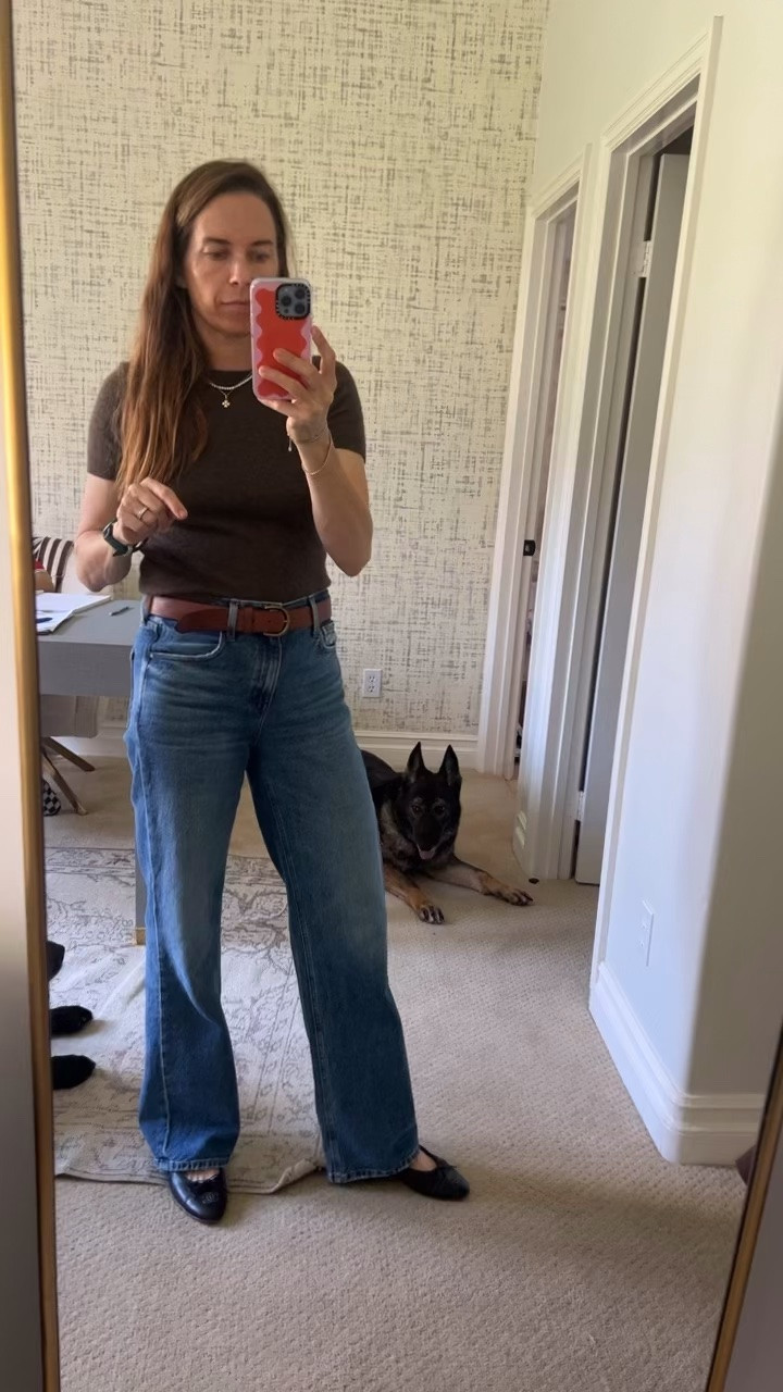Over 40 outfits, simple outfit, work outfit, cashmere tee, comfortable jeans, flattering jeans

#LTKootd #LTKmomlife #LTKWorkwear